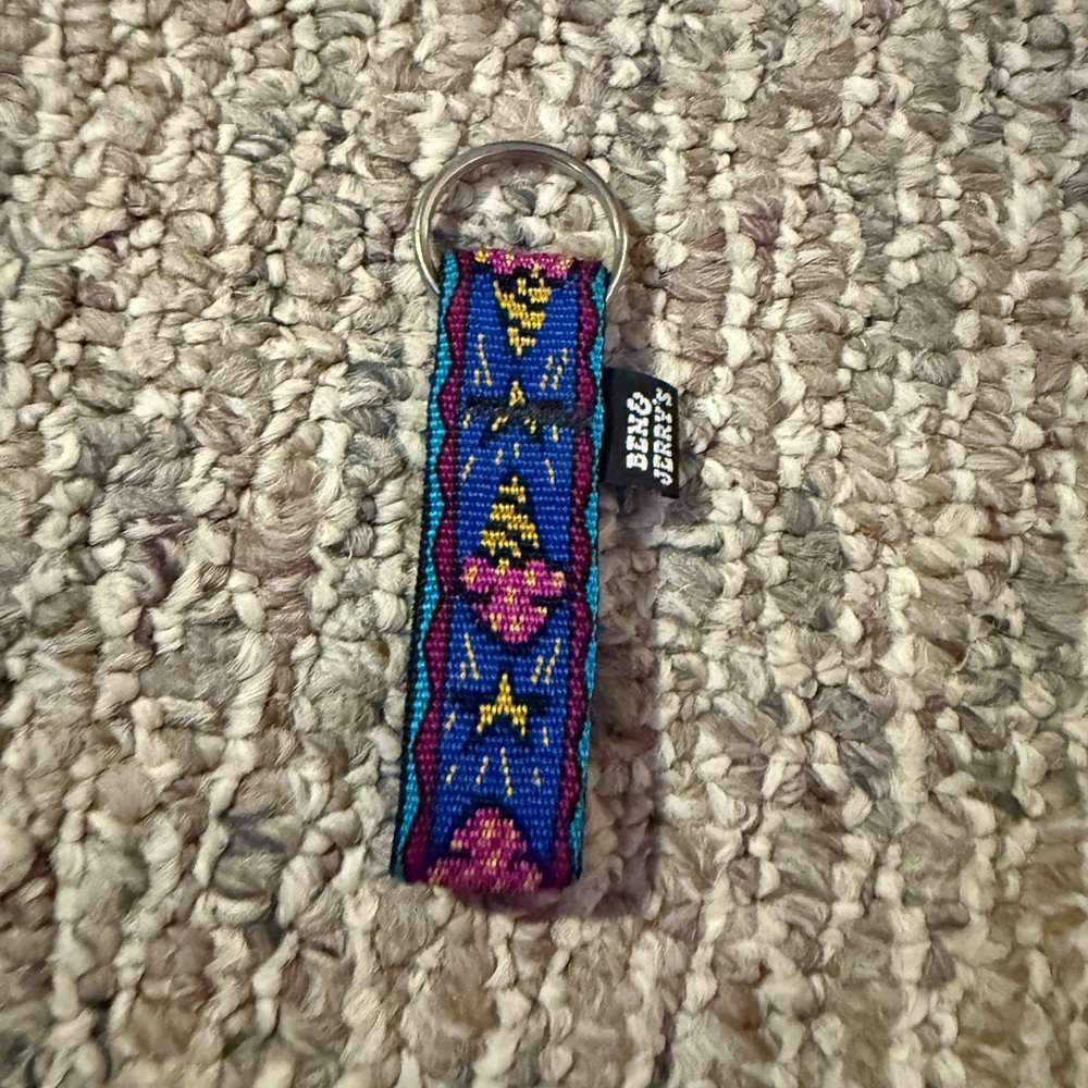 Ben & Jerry's Ice Cream Vintage Woven Keychain by Lupine